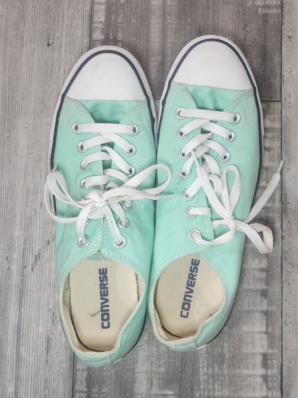 Converse Low Top Sneakers in Mint Green